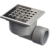 Jimten S-191 - Sumidero sifónico horizontal (105 x 105- 50 - 40) para patio